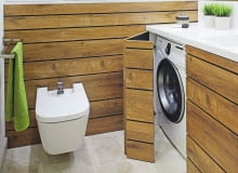 Chowanie pralki w łazience łazienka, pralka, wystrój łazienki, schowki