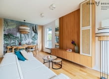 Aranżacja mieszkania na warszawskim Mokotowie - projekt Pracowni Deer Design