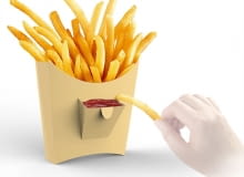 Projekt opakowania kartonik z kieszonką na frytki i sos, Dong Jiang Poznaliśmy laureatów A' Design Award & Competition 2017. Te projekty warto zobaczyć