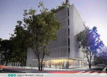 Ogólnodostępny, zielony dziedziniec powstanie między biurowcem a zabytkowym pałacykiem ZDJĘCIE DO WKŁADKI: DLOWA Strony Lokalne Warszawa