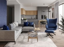 Ponadczasowa stylistyka - aranżacja 70-metrowego mieszkania