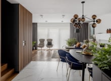 Aranżacje wnętrz. Dobrze oświetlone i nowoczesne wnętrze aranżacja wnętrz projektowanie wnętrz projekt mieszkania inspiracje wnętrza trendy we wnętrzach trendy w projektowaniu