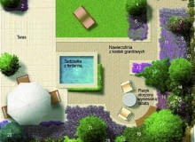 Śródziemnomorskie patio - plan nasadzeń 1 JAŁOWIEC POSPOLITY 'ARNOLD' 2 LAWENDA WĄSKOLISTNA 3 FORMOWANY BUKSZPAN WIECZNIEZIELONY 4 CYPRYSIK LAWSONA 'ALUMNII' 5 POWOJNIK 'POLISH SPIRIT' 6 TAWUŁA JAPOŃSKA 'ANTHONY WATERER' 7 BUDLEJA DAWIDA 8 RÓŻANECZNIK 9 MILIN AMERYKAŃSKI 10 POWOJNIK ALPEJSKI 'WILLY' 11 SZAŁWIA OMSZONA 12 MACIERZANKA PIASKOWA 13 JAŁOWIEC PŁOŻĄCY 'WILTONII' 14 HORTENSJA OGRODOWA 15 RÓŻANECZNIK GĘSTY 16 ASTER KRZACZASTY 17 WIŚNIA PIŁKOWANA 'KANZAN' 18 IRGA DAMMERA 'EICHHOLZ' 19 TAWUŁA JAPOŃSKA 'LITTLE PRINCESS' 20 BLUSZCZ POSPOLITY 21 CIS POSPOLITY 'FASTIGIATA' 22 TRZMIELINA FORTUNE'A 'EMERALD'N GAIETY' 23 JAŁOWIEC 'BLUE ARROW' Śródziemnomorskie patio - plan nasadzeń 1 JAŁOWIEC POSPOLITY 'ARNOLD' 2 LAWENDA WĄSKOLISTNA 3 FORMOWANY BUKSZPAN WIECZNIEZIELONY 4 CYPRYSIK LAWSONA 'ALUMNII' 5 POWOJNIK 'POLISH SPIRIT' 6 TAWUŁA JAPOŃSKA 'ANTHONY WATERER' 7 BUDLEJA DAWIDA 8 RÓŻANECZNIK 9 MILIN AMERYKAŃSKI 10 POWOJNIK ALPEJSKI 'WILLY' 11 SZAŁWIA OMSZONA 12 MACIERZANKA PIASKOWA 13 JAŁOWIEC PŁOŻĄCY 'WILTONII' 14 HORTENSJA OGRODOWA 15 RÓŻANECZNIK GĘSTY 16 ASTER KRZACZASTY 17 WIŚNIA PIŁKOWANA 'KANZAN' 18 IRGA DAMMERA 'EICHHOLZ' 19 TAWUŁA JAPOŃSKA 'LITTLE PRINCESS' 20 BLUSZCZ POSPOLITY 21 CIS POSPOLITY 'FASTIGIATA' 22 TRZMIELINA FORTUNE'A 'EMERALD'N GAIETY' 23 JAŁOWIEC 'BLUE ARROW'