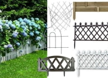 Hortensja ogrodowa - płot kwiaty, hortensja, płot ogrodowy, ogród