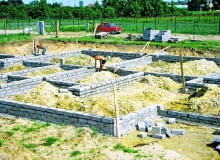 Ściany fundamentowe z bloczków betonowych Ściany fundamentowe z bloczków betonowych