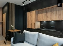 40-metrowe mieszkanie dla młodego mężczyzny - projekt pracowni KODO 40-metrowe mieszkanie dla młodego mężczyzny - projekt pracowni KODO