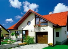 Ściana dwuwarstwowa, wykończona tynkiem cienkowarstwowym Ściana dwuwarstwowa, wykończona tynkiem cienkowarstwowym