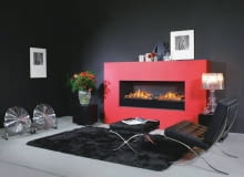 KOMINKI ELEKTRYCZNE. Cassette L, wkład, trójwymiarowy efekt optyczny 400 W, sterowany pilotem, 72 x 33,9 cm, gł. 35,7 cm, 4491 zł, Glen Dimplex