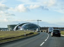 14.12.2015 Jasionka . Budowa Centrum Wystawienniczo Kongresowego . Fot. Patryk Ogorzalek / Agencja Gazeta SLOWA KLUCZOWE: CWK budowa plac budowy