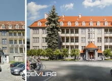 Szpital we Wrocławiu - przed/po