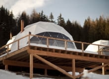 The White Pod - szwajcarskie igloo wnętrza, design, aranżacja wnętrz