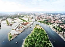 Zwycięski projekt w konkursie urbanistyczno-architektonicznym 'Łasztownia. Nowe serce miasta' Zwycięski projekt w konkursie urbanistyczno-architektonicznym 'Łasztownia. Nowe serce miasta'