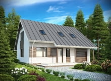 Widok z przodu - projekt domu Z119 Widok z przodu - projekt domu Z119
