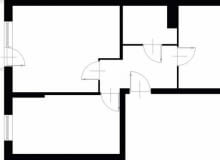 Projektowanie wnętrz. 52,8 m kw. dwupokojowe dla 2 osób