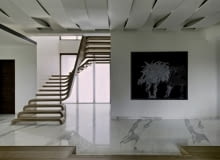 Eleganckie schody- wodospad schody, projekty, drewniane schody