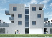 Budynek mieszkaniowy we Wrocławiu, proj Fabryka Projektowa ArC2 Fabryka Projektowa ArC2