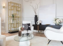 Złote dekoracje we wnętrzach Złote dekoracje we wnętrzach