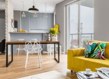 Kolorowy apartament na Żoliborzu