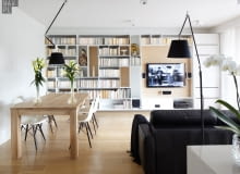 Mieszkanie na Służewie; nowoczesne mieszkanie, nowoczesne wnętrza