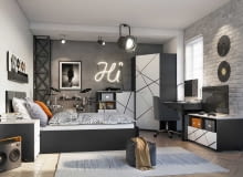 MEBLIK kolekcja X DARK Pokój młodzieżowy dla chłopca