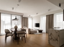 Minimalistyczny apartament RUUM studio w warszawskiej 19. Dzielnicy