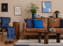 Jesienny salon - przytulna aranżacja wnętrza Jesienny salon - przytulna aranżacja wnętrza
