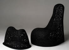 meble z lawy wulkanicznej; proj. Maffam Freeform