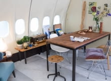 mieszkanie w samolocie, oryginalne mieszkanie, ciekawe mieszkanie, mieszkanie w dziwnym miejscu