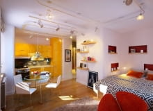 Kolorowe mieszkanie w Petersburgu - salon.