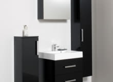 Czarna łazienka, Meble Quadrato Czarna łazienka, Meble Quadrato