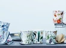 Kolekcja kubków Belles Fleurs rosenthal, porcelana