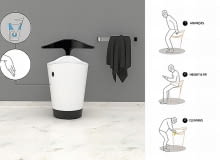 Zwycięski projekt 5 edycji Jump the Gap. Toaleta "Still You" autorstwa hiszpańskich studentek Sanny Völker i Marty Cuquet. Jump the Gap, projekt, toaleta, zwycięzca