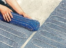 Krok 1. Ułożenie maty na czystej podłodze ogrzewanie elektryczne,mata grzejna,ogrzewanie podłogowe elektryczne