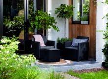 Meble balkonowe MARIE BALCONY ze stolikiem z funcją przechowywania Meble balkonowe MARIE BALCONY ze stolikiem z funcją przechowywania