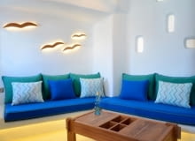 Willa na Santorini. Projekt: Dimitris Economou grecka willa, dom w Grecji, willa na Santorni