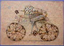 Cyklista, 100x140, 2021, Grzegorz Klimek, Wystawa Interferencje, Station of Art Gallery Cyklista, 100x140, 2021, Grzegorz Klimek, Wystawa Interferencje, Station of Art Gallery