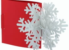 <b>Udekorujmy stół i całe wnętrze śnieżynkami, gwiazdkami, miniaturowymi choinkami. Zaprośmy do wspólnego biesiadowania aniołki i rozbrykane renifery. W końcu święta to czas radości, niech więc nasz dom wygląda naprawdę odświętnie i wesoło.</b> <BR />Kartka-karnet, 29,90 zł, Muji