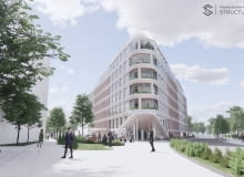 Wizualizacja hotelu sieci Barcelo Hotel Group przy ul. Zielonej 4 w Poznaniu