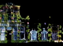 Mapping na fasadzie Pałacu Wilanowskiego Mapping na fasadzie Pałacu Wilanowskiego