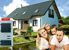 Państwo Zielińscy rozważają ogrzewanie domu kotłem na drewno