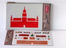 Rysujemy Warszawę - zestaw naklejek i szablonów, proj. Malu