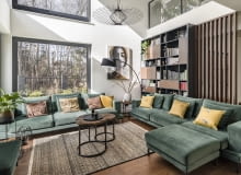 Dom z widokiem na las - aranżacja wnętrz projektu Miśkiewicz Design