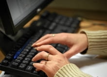 28.10.2008 BIALYSTOK KOMPUTER MONITOR LCD KLAWIATURA INTERNET FOT . AGNIESZKA SADOWSKA / AGENCJA GAZETA SLOWA KLUCZOWE: /FR/