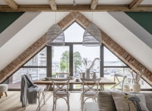 Nad brzegiem jeziora - mazurski klimat w nowoczesnym apartamencie Nad brzegiem jeziora - mazurski klimat w nowoczesnym apartamencie