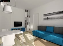 Projekt salonu i łazienki, Alina Badora, TECON