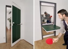 Ping-Pong Door proj. Tobias Frasel ping-pong, stół