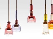 Lampy Flauti, szkło