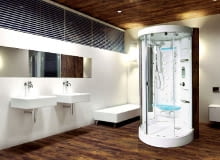 Modele kabin całkowicie obudowanych nie wymagają specjalnego przygotowania ścian łazienki Modele kabin całkowicie obudowanych nie wymagają specjalnego przygotowania ścian łazienki
