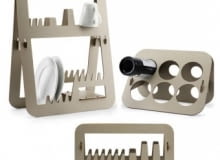 Kolekcja Aurea - stojak na naczynia oraz stojak na wino