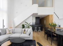 Przytulny apartament z widokiem na centrum Łodzi aranżacja wnętrz projektowanie wnętrz projekt mieszkania inspiracje wnętrza trendy we wnętrzach trendy w projektowaniu